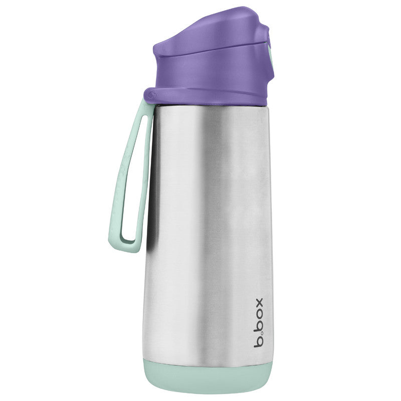 b.box Insulated Sport Spout Drink & Water Bottle | Tilt and Sip |Keeps Drinks Cold up to 15hrs, Warm up to 8hrs | 500ml/16.9( indigo rose)