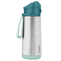 b.box Insulated Sport Spout Drink & Water Bottle | Tilt and Sip |Keeps Drinks Cold up to 15hrs, Warm up to 8hrs | 500ml/16.9(emerald forest)_2