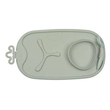 b-box-roll-go-mealtime-mat-baby-and-toddler-feeding-mat-3-section-divider-and-bowl-fits-most-highchairs-and-travel-friendly-green