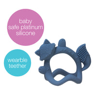 b.box Wrist Teether – Lullaby Blue | Soft Silicone Teething Toy for Babies | Hands-Free Soothing Relief | Easy Wear Design | 3m+ | LULLABY BLUE _2