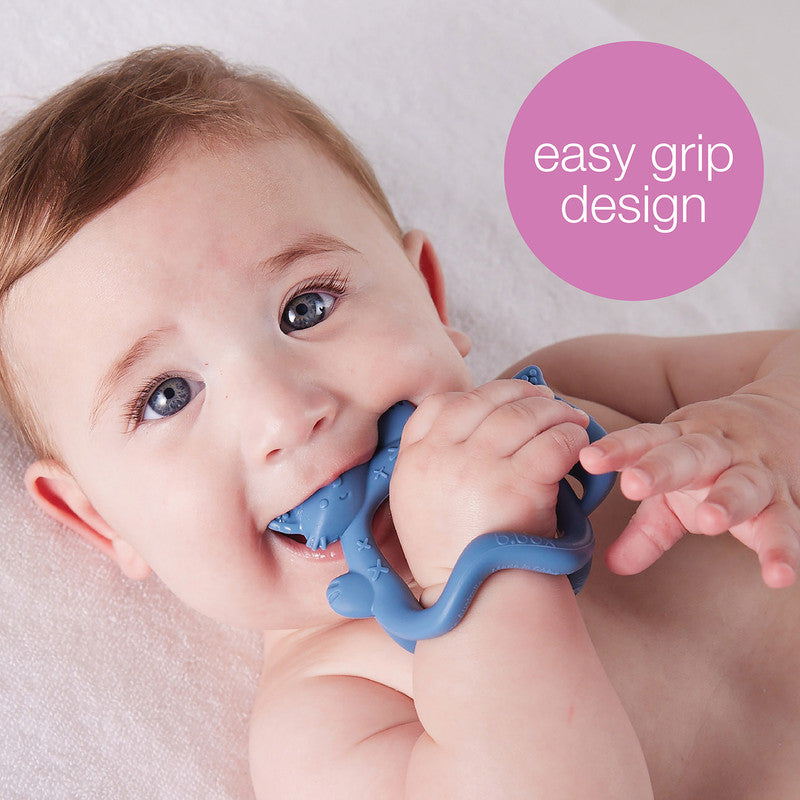 b.box Wrist Teether – Lullaby Blue | Soft Silicone Teething Toy for Babies | Hands-Free Soothing Relief | Easy Wear Design | 3m+ | LULLABY BLUE 