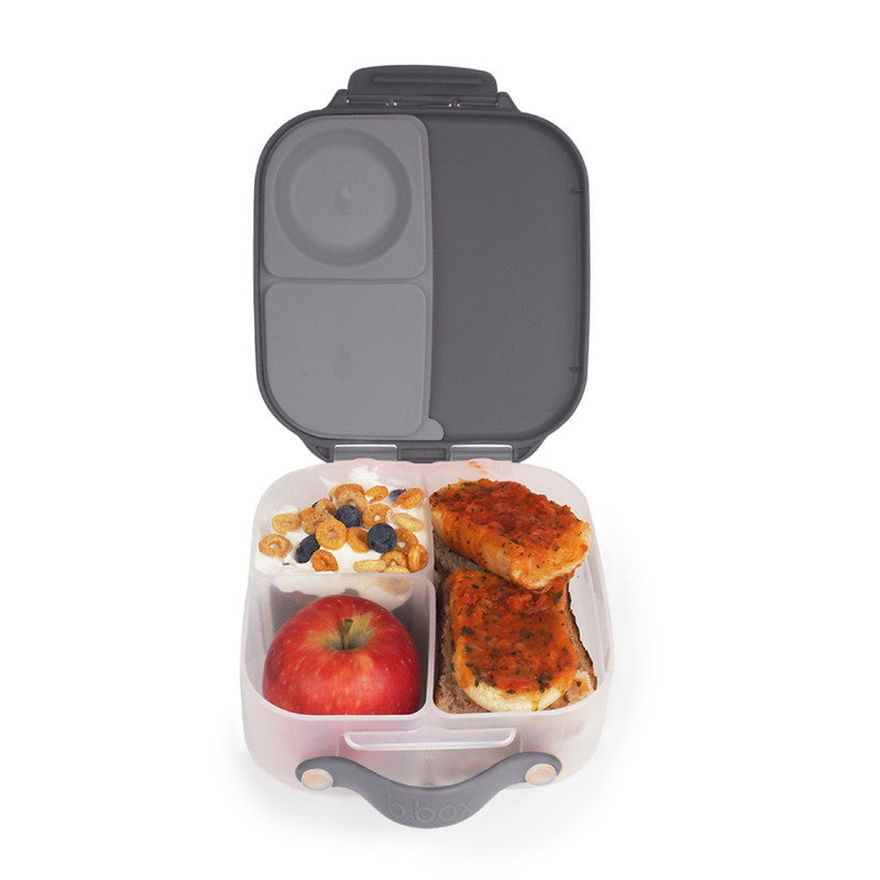 b.box Mini Lunchbox | Bento Box with 3 Compartments (2 Leakproof) | Ideal for Toddlers, Kids Lunch & Snacks | Fits Whole Piece of Fruit | BPA Free