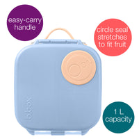 b.box Mini Lunchbox | Bento Box with 3 Compartments (2 Leakproof) | Ideal for Toddlers, Kids Lunch & Snacks | Fits Whole Piece of Fruit | BPA Free, Orange_2