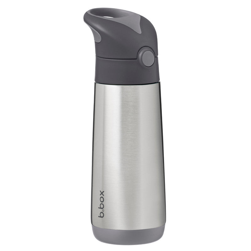 b.box Insulated Drink & Water Bottle | Insulated Double Wall Stainless Steel | Keeps Drinks Cold up to 15hrs, Warm up to 8hrs | 500ml/16.9(graphite)