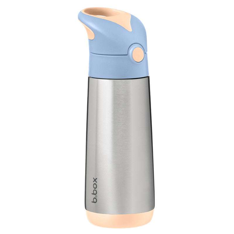 b.box Insulated Drink & Water Bottle | Insulated Double Wall Stainless Steel | Keeps Drinks Cold up to 15hrs, Warm up to 8hrs | 500ml/16.9(feeling peachy)