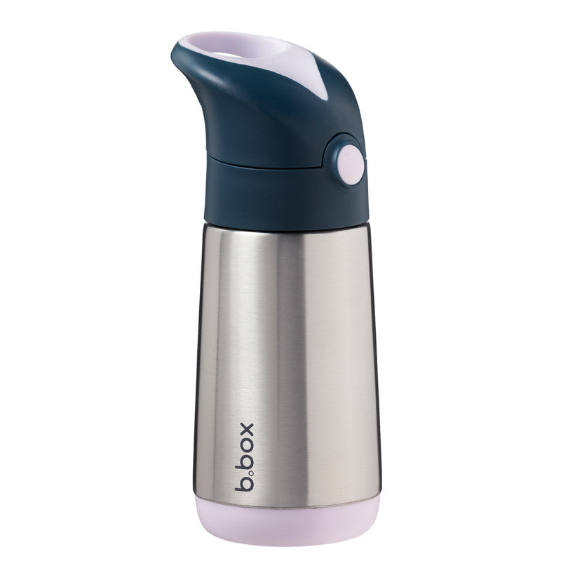 b.box Insulated Drink & Water Bottle | Insulated Double Wall Stainless Steel | Keeps Drinks Cold up to 8hrs, Warm up to 6hrs | 350ml/12(indigo rose)