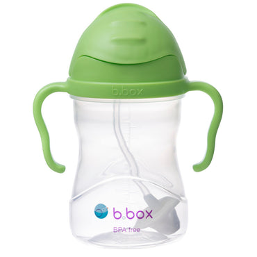 b-box-sippy-cup-drink-from-any-angle-fliptop-weighted-straw-leak-proof-easy-grip-bpa-free-dishwasher-safe-from-6m-240ml-green