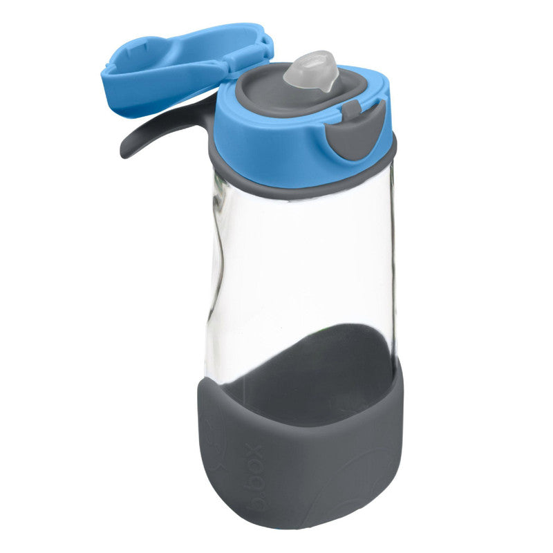 b.box Sport Spout Drink & Water Bottle | Easy Grip Bottle and Leakproof Lid | Cool Modern Child Friendly Design, Tilt and Sip | 450ml/15