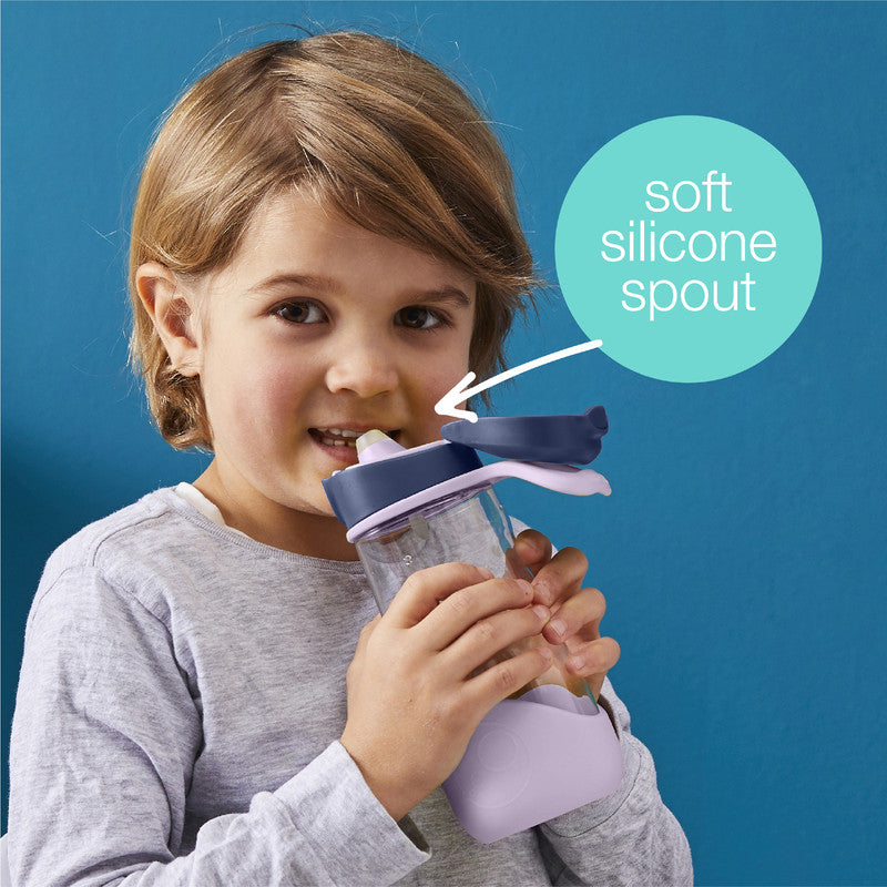 b.box Sport Spout Drink & Water Bottle | Easy Grip Bottle and Leakproof Lid | Cool Modern Child Friendly Design, Tilt and Sip | 450ml/15, Green