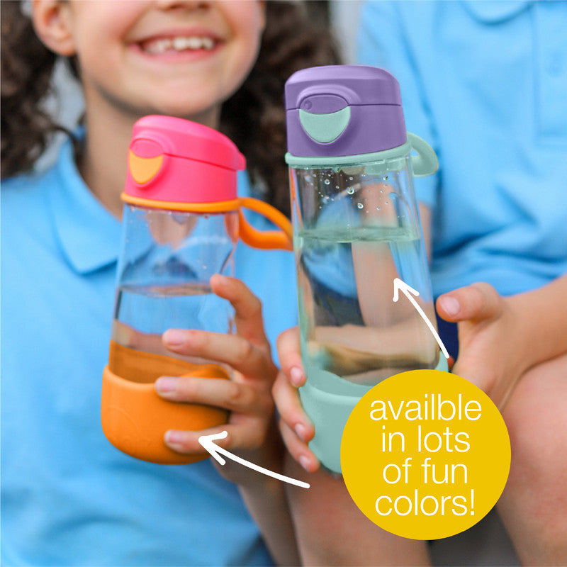b.box Sport Spout Drink & Water Bottle | Easy Grip Bottle and Leakproof Lid | Cool Modern Child Friendly Design, Tilt and Sip | 450ml/15, Green
