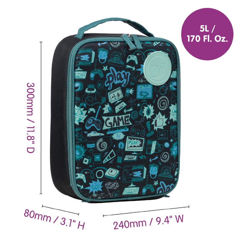 b.box Flexi Insulated Lunch Bag for Kids - Recycled Polyester, Machine Washable, Fits b.box Lunch Combos, Leak-Resistant with Mesh Pocket for Ice Pack - Eco-Friendly & Durable, MVP