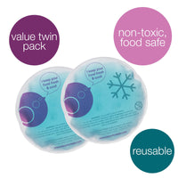 b.box Gel Cooler Twin Pack | Reusable Gel Ice Pack for Lunchbox and Lunchbag | Kids Ice Packs for Boo Boos | Non Toxic Gel | Value Twin Pack | Clear_2