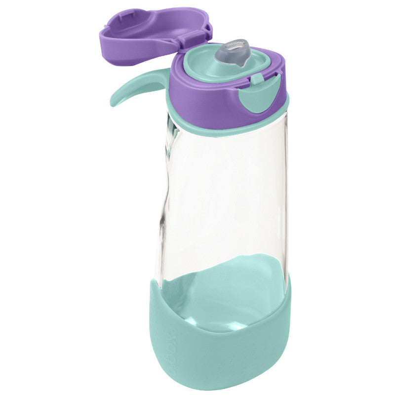 b.box Sport Spout Drink & Water Bottle | Easy Grip Bottle and Leakproof Lid | Cool Modern Child Friendly Design, Tilt and Sip | 600ml/20( lilac pop)