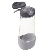b.box Sport Spout Drink & Water Bottle | Easy Grip Bottle and Leakproof Lid | Cool Modern Child Friendly Design, Tilt and Sip | 600ml/20(graphite)_1