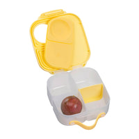 b.box Mini Lunchbox | Bento Box with 3 Compartments (2 Leakproof) | Ideal for Toddlers, Kids Lunch & Snacks | Fits Whole Piece of Fruit | BPA Free, Lemon twist_3