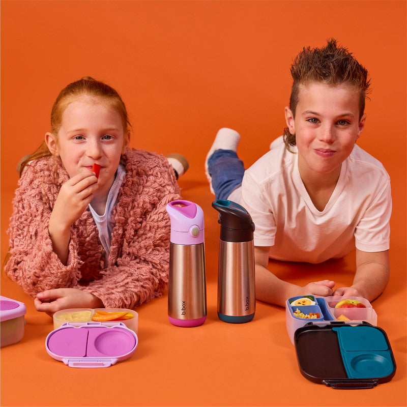 b.box Insulated Drink & Water Bottle | Insulated Double Wall Stainless Steel | Keeps Drinks Cold up to 15hrs, Warm up to 8hrs | 500ml/16.9(blue blaze)