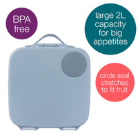 b.box Mini Lunchbox | Bento Box with 3 Compartments (2 Leakproof) | Ideal for Toddlers, Kids Lunch & Snacks | Fits Whole Piece of Fruit | BPA Free, chillout_2