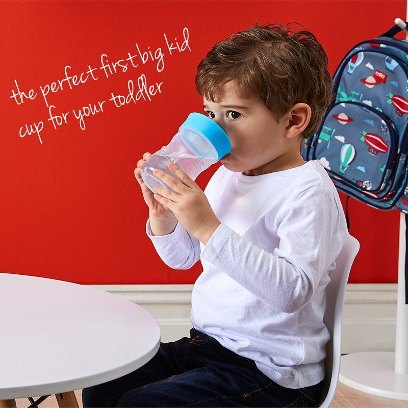 b.box Toddler Training Cup: Free Flow, Easy Transition from Sippy to Big Kid Cup. BPA-Free, Dishwasher Safe | 12m+ | 240ml (sage)