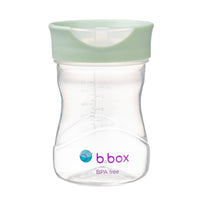b.box Toddler Training Cup: Free Flow, Easy Transition from Sippy to Big Kid Cup. BPA-Free, Dishwasher Safe | 12m+ | 240ml (sage)_1