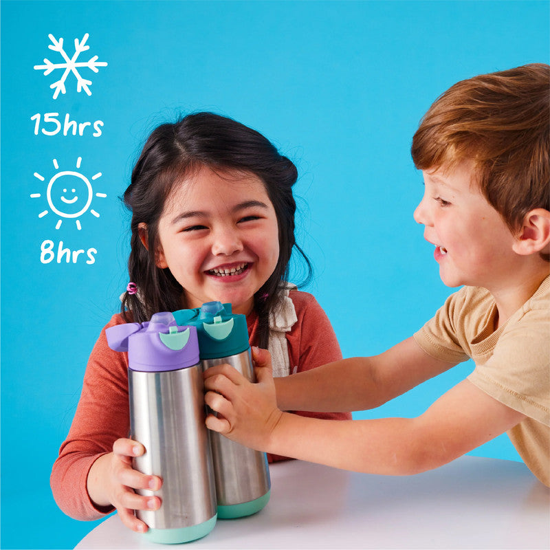 b.box Insulated Sport Spout Drink & Water Bottle | Tilt and Sip |Keeps Drinks Cold up to 15hrs, Warm up to 8hrs | 500ml/16.9