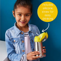 b.box Insulated Drink & Water Bottle | Insulated Double Wall Stainless Steel | Keeps Drinks Cold up to 8hrs, Warm up to 6hrs | 350ml/12(latte )_3