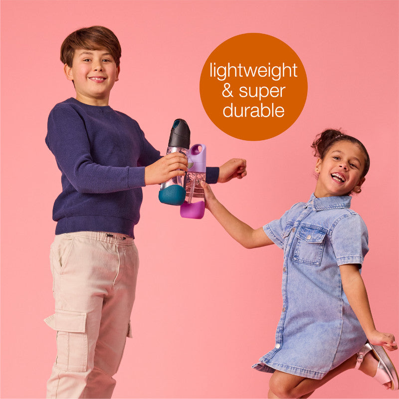 b.box TritanTM Drink & Water Bottle ( lemon twist) | Easy Grip Bottle and Leakproof Lid | Cool Modern Child Friendly Design, Best for After Sippy Cup | 600ml/20