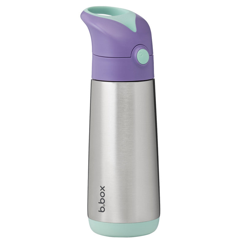 b.box Insulated Drink & Water Bottle | Insulated Double Wall Stainless Steel | Keeps Drinks Cold up to 15hrs, Warm up to 8hrs | 500ml/16.9( lilac pop)