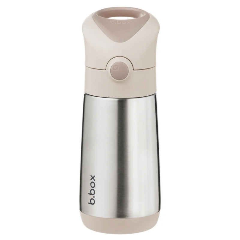 b.box Insulated Drink & Water Bottle | Insulated Double Wall Stainless Steel | Keeps Drinks Cold up to 8hrs, Warm up to 6hrs | 350ml/12(latte )