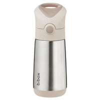 b.box Insulated Drink & Water Bottle | Insulated Double Wall Stainless Steel | Keeps Drinks Cold up to 8hrs, Warm up to 6hrs | 350ml/12(latte )_1