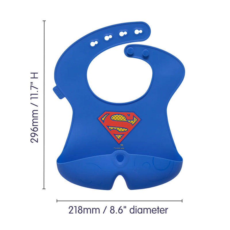 B.box Silicone Bib - superman