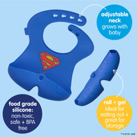 B.box Silicone Bib - superman_6