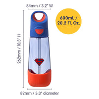 B.box 600ml Tritan Drink Bottle - Superman_4