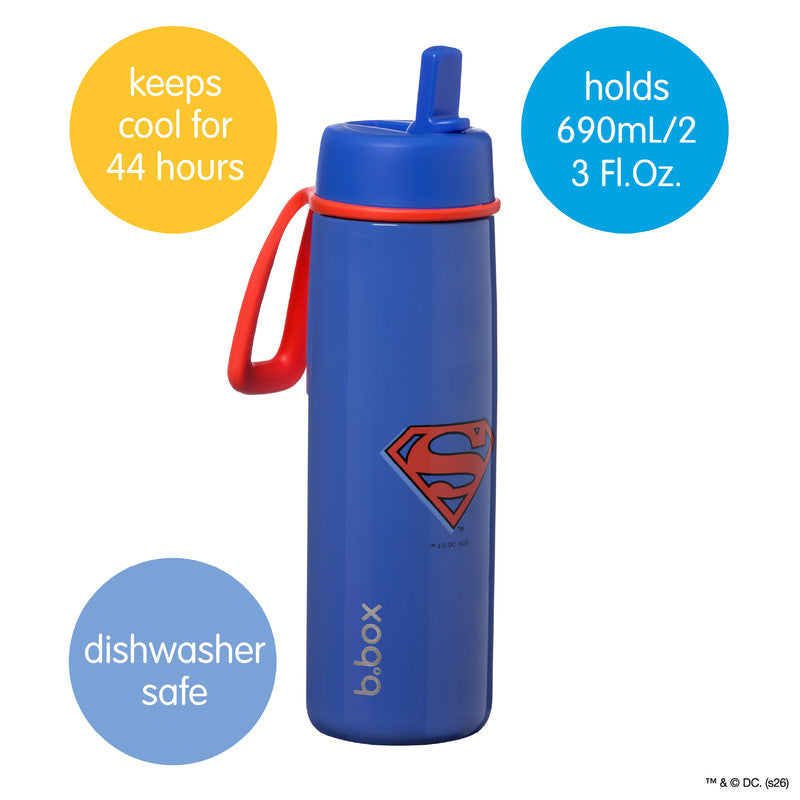B.boxInsulated Flip Top Bottle - 690ml - Superman