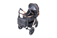 Belecoo one fold-to-half luxury pram 2 in 1 - Black_9