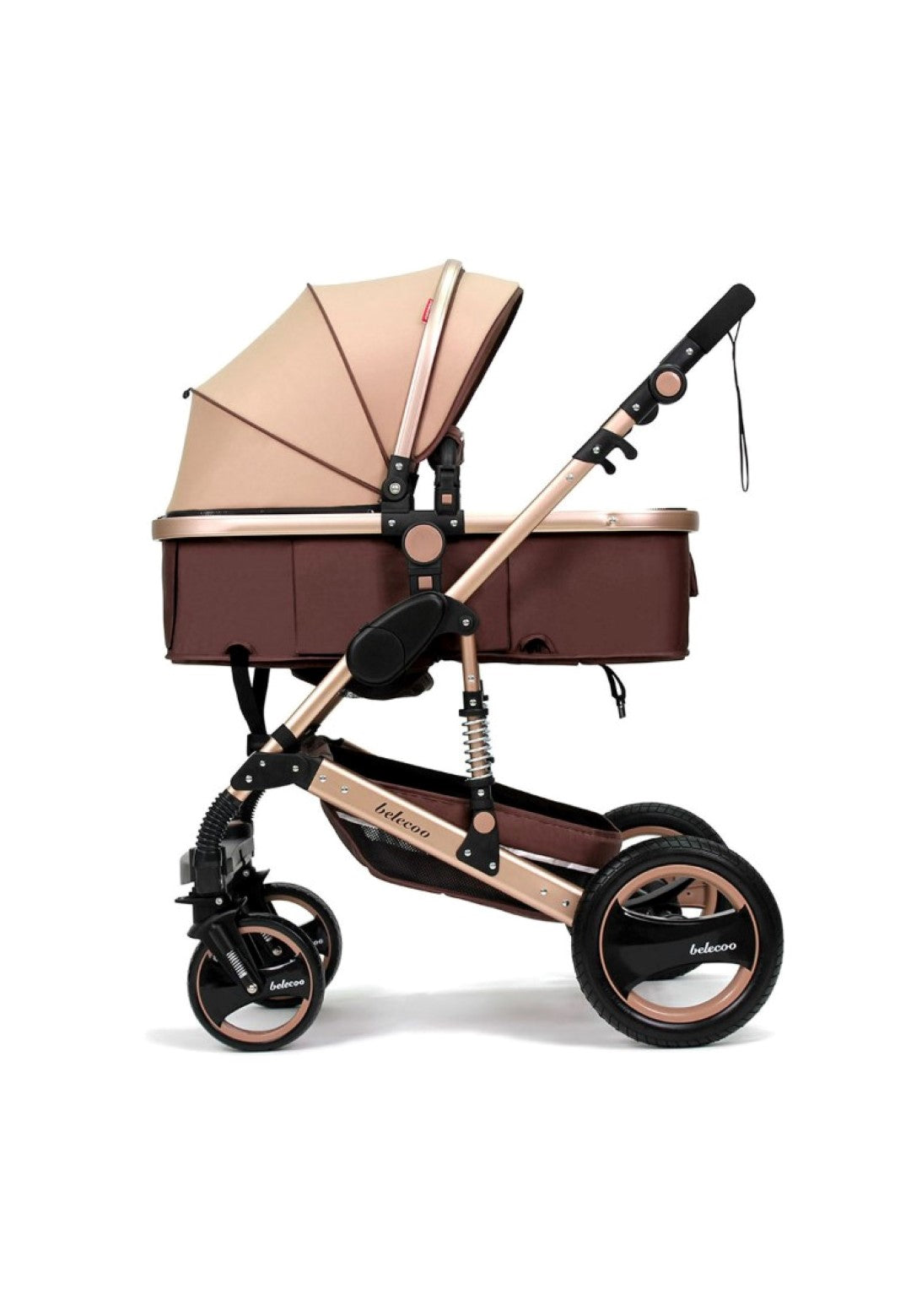 Belecoo 6 Khaki - Classic 3 in 1 Pram