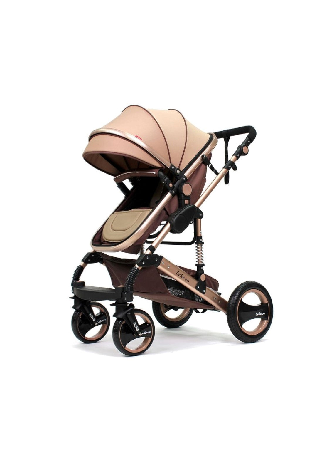 Belecoo 6 Khaki - Classic 3 in 1 Pram