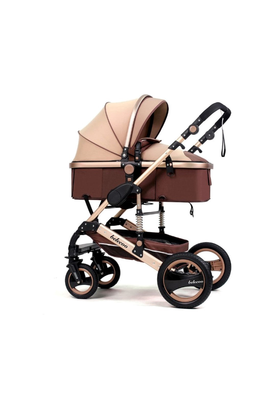 Belecoo 6 Khaki - Classic 3 in 1 Pram