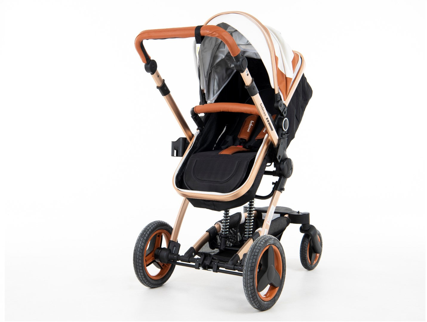 Belecoo 8 White & Beige - 4 in 1 Luxury Travel System