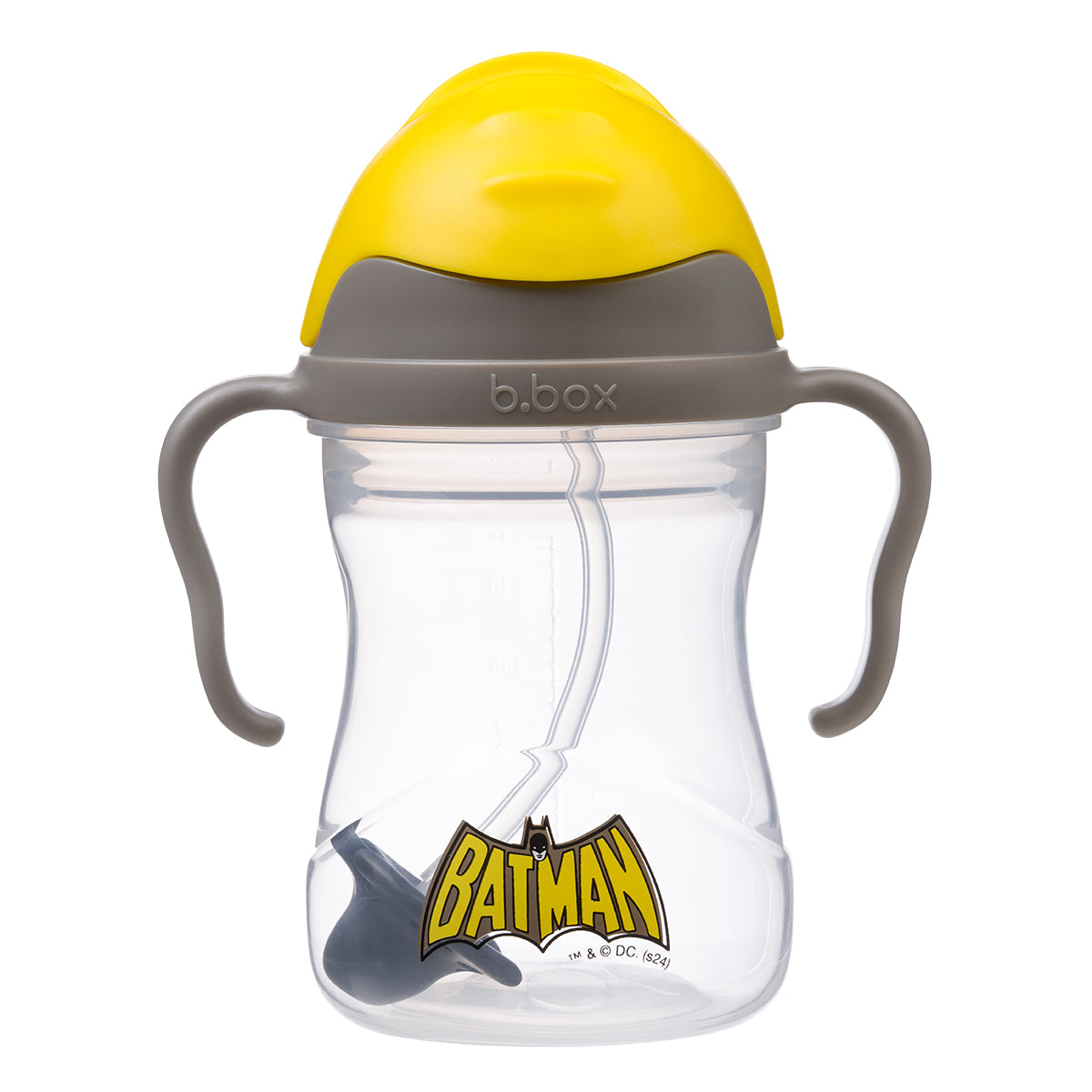 B.Box Batman Feeding Combo | Sippy Cup (240ml), Silicone Bib & Snackbox | Leakproof, BPA Free, Easy Grip, Dishwasher Safe | For Toddlers & Kids | 6m+ | On-the-Go Essentials