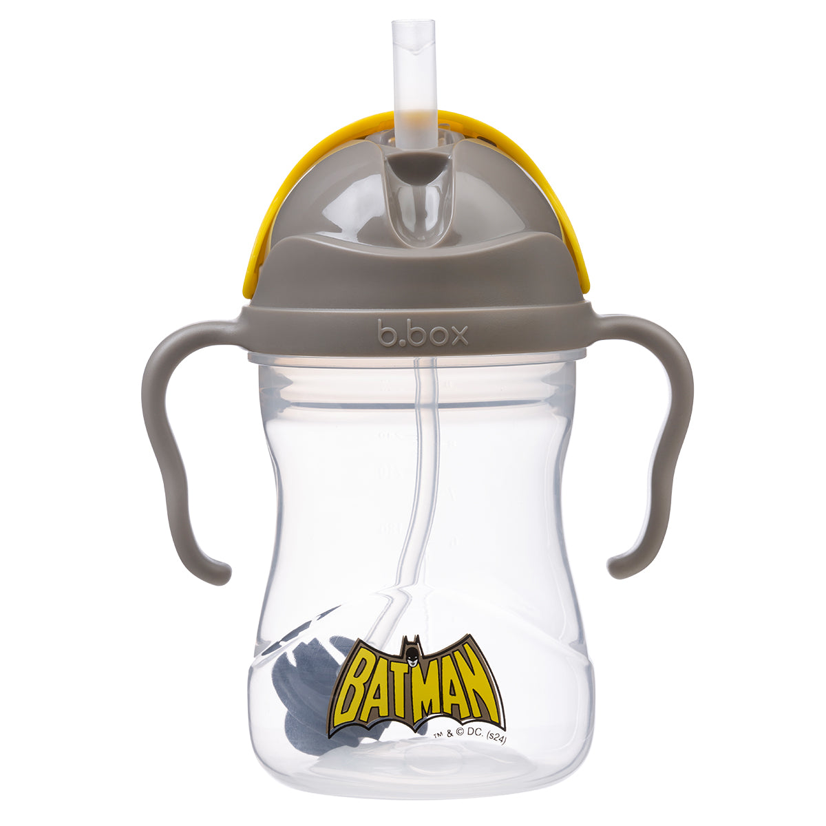 B.Box Batman Feeding Combo | Sippy Cup (240ml), Silicone Bib & Snackbox | Leakproof, BPA Free, Easy Grip, Dishwasher Safe | For Toddlers & Kids | 6m+ | On-the-Go Essentials