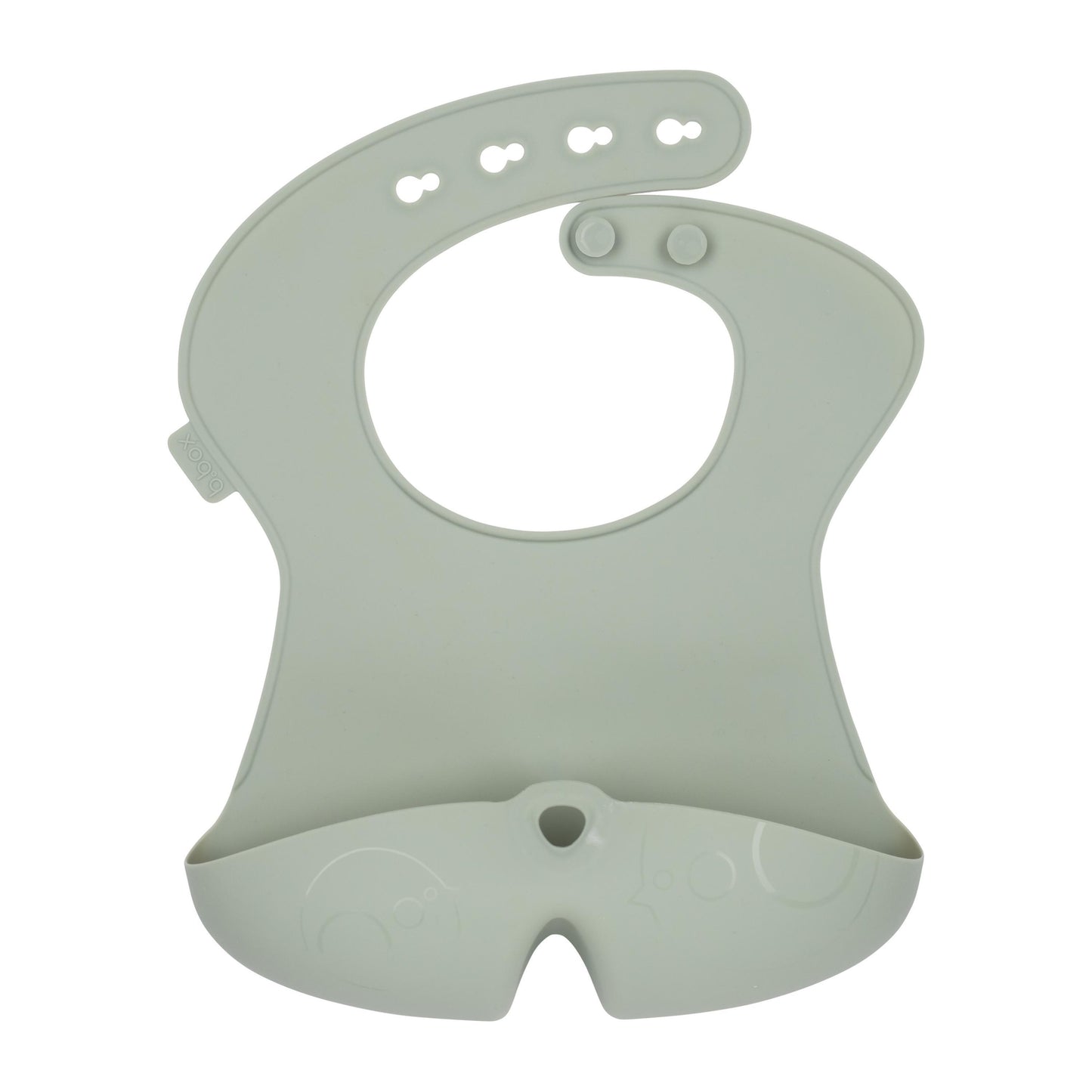 b.box Baby Feeding 2 in 1 Suction plate Removable divider to age up, Grows with your child & Silicone Bib with Big Pocket