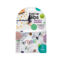 melii Fold Up Bib 2-Pack - Water-Resistant and Playful Bear Design, Adjustable Velcro, Deep Spill Pocket - Perfect for On-the-Go Parents and Messy Mealtimes_2