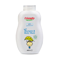 Friendly Organic 400ml Perfume Free Baby Shampoo & Body Wash, Clear_1