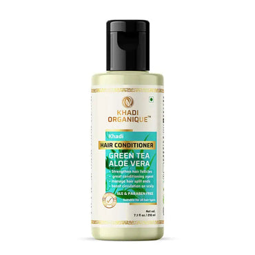 khadi-organique-greentea-aloevera-hair-conditioner-sls-paraben-free-210ml