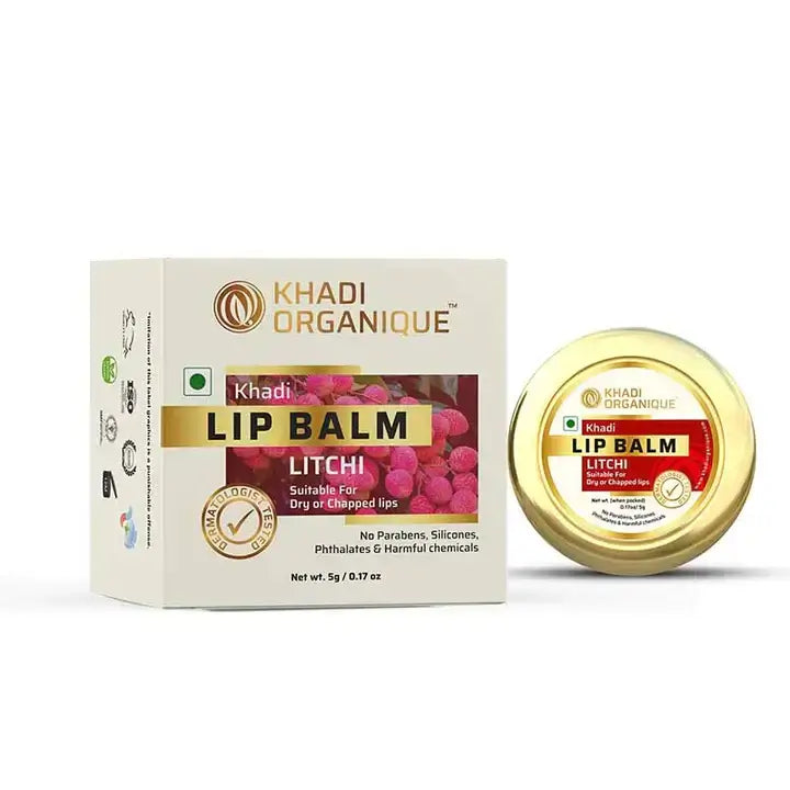 Khadi Organique Litchi Lip Balm 5G