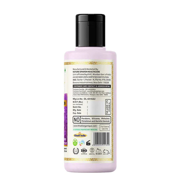 Khadi Organique Neem & Aloe vera Hair cleanser (SLS & Paraben free) 210ml