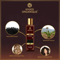 Khadi Organique Onion black seed hair oil (Mineral Oil Free) 200ml_3