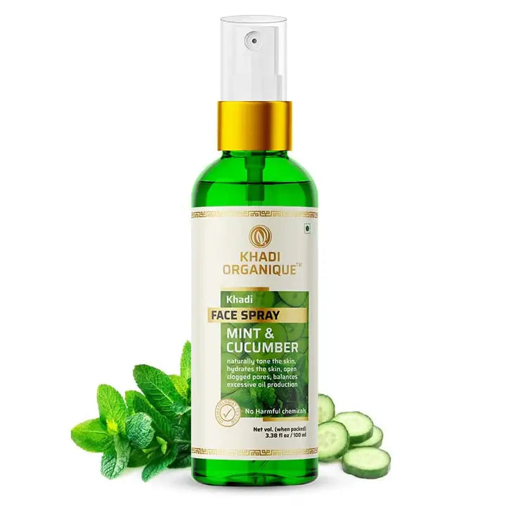 Khadi Organique  Mint Cucumber Face freshner 100Ml