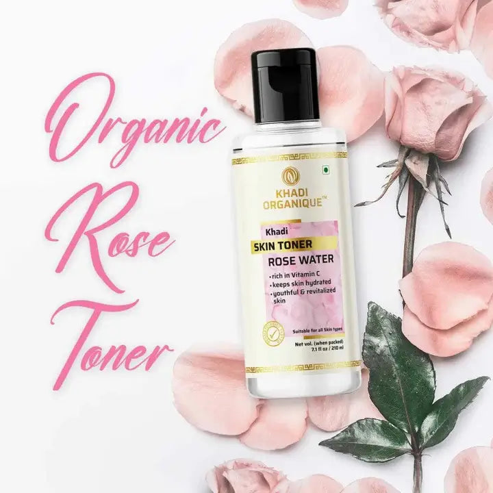 Khadi Organique Pure Rose Water Skin Toner 210ml