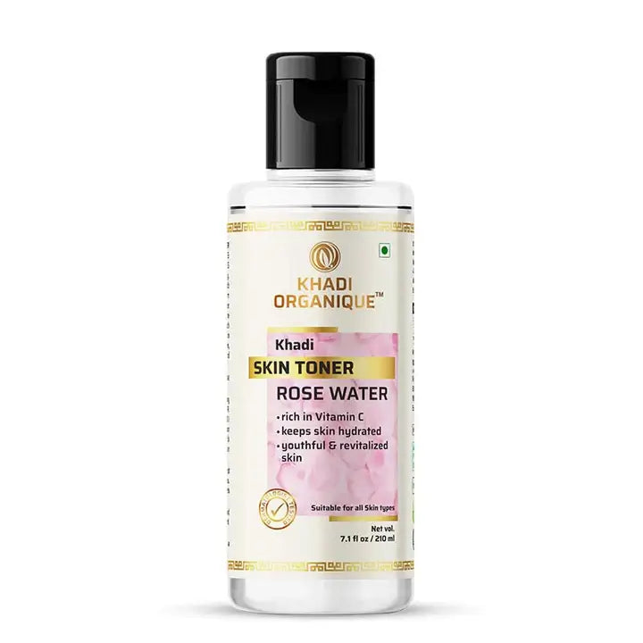 Khadi Organique Pure Rose Water Skin Toner 210ml